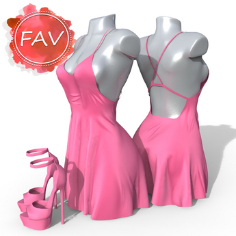 Second Life Marketplace - Pink Outfit Legacy Perky